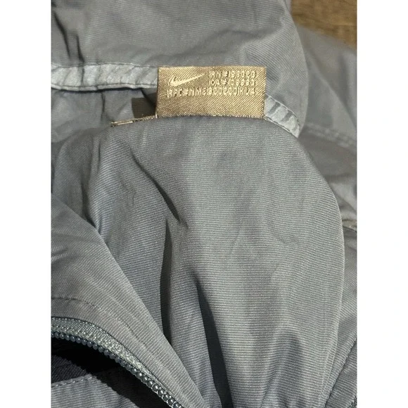 Nike Windbreaker Track Jacket Men XXL Blue Y2K Gray Tag Waterproof Nylon Light - Picture 3 of 6